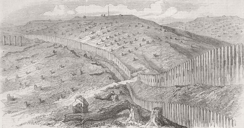 AUSTRIA. Quadrilateral. Forts on the road from Desenzano to Peschiera 1866